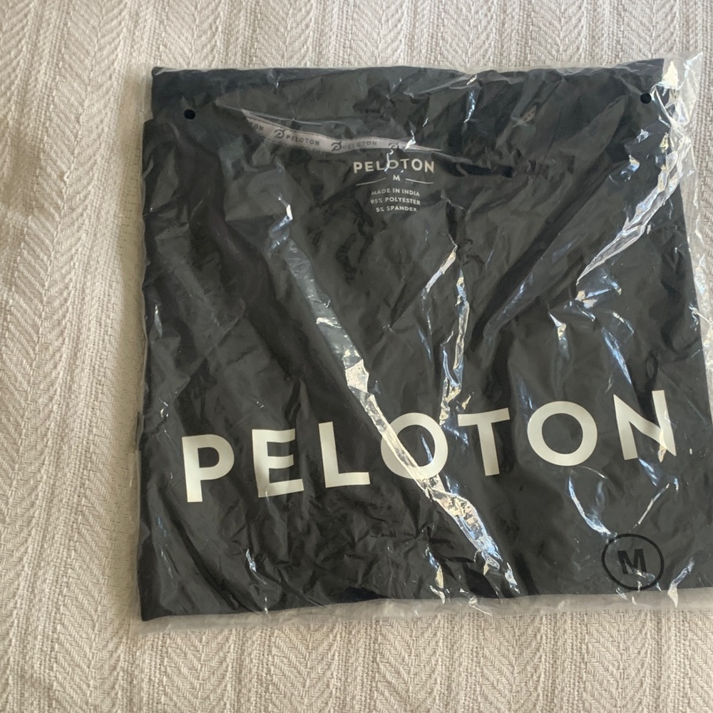 Peloton Charcoal Tee with White Logo